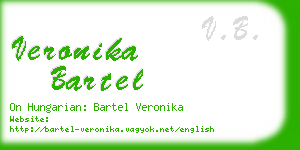 veronika bartel business card